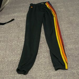 Stripped aviator nation kids sweatpants